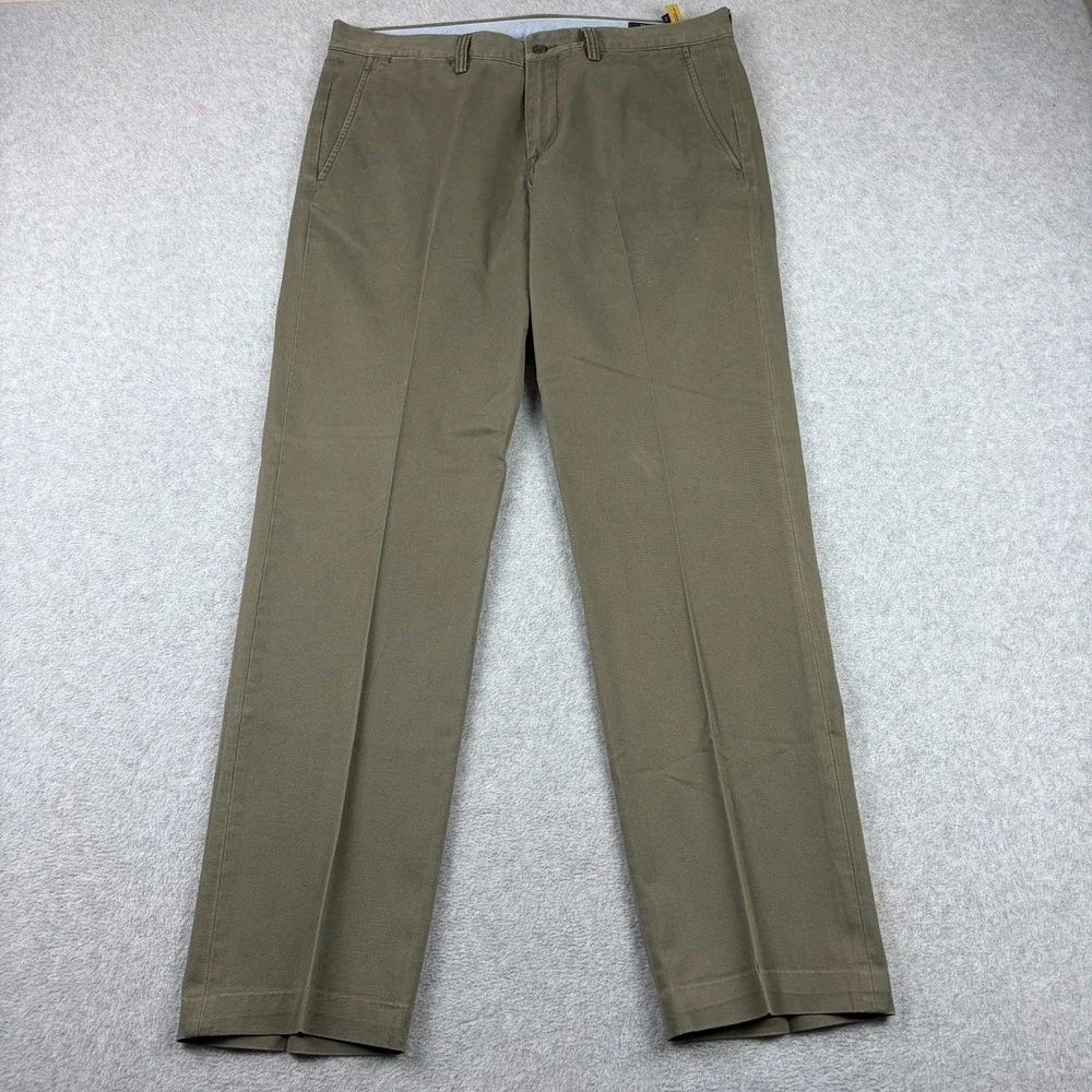 Polo Ralph Lauren‎ Pants Men 34x34 (Fits 36x32) Green Stretch Cotton Twill Chino